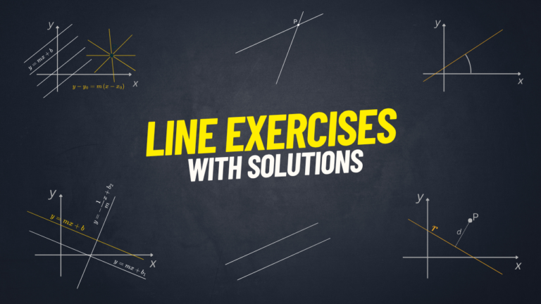 line exercises with solutions