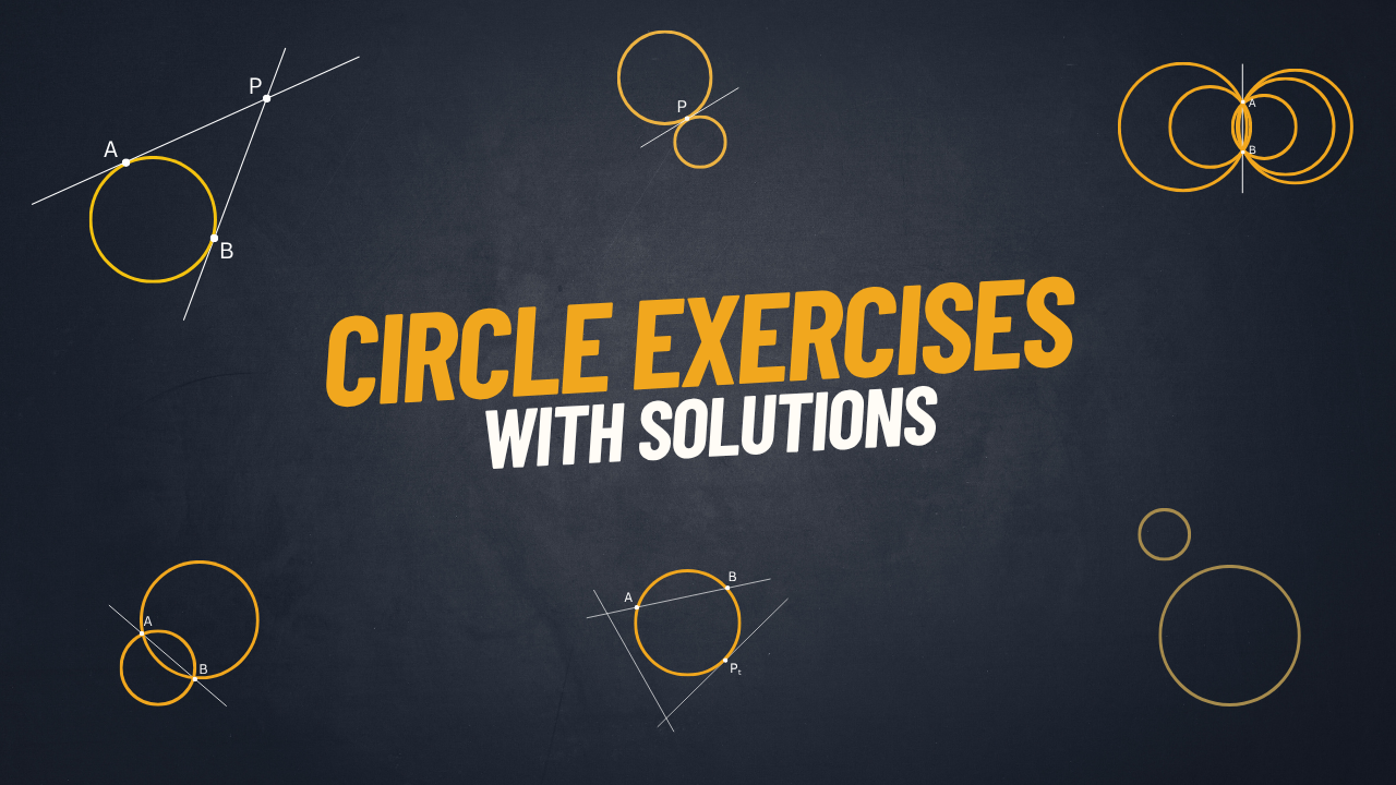 circle exercises solved